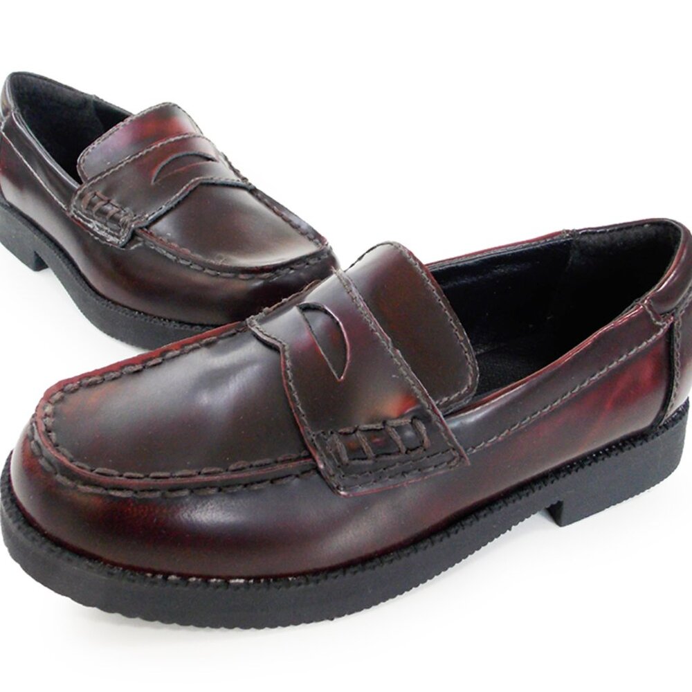 KENNETH COLE Reaction Penny LOAFER burgundy Back to School church shoes Slipon